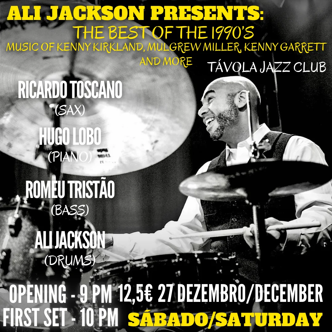 Ali Jackson presents: The Best of the 1990’s Music of Kenny Kirkland, Mulgrew Miller, Kenny Garrett and more