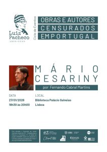 Obras e Autores Censurados em Portugal TER27Janeiro2026 Obras e Autores Censurados em Portugal