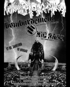 Bombardement e Nic Rage levam punk abrasivo ao Vortex