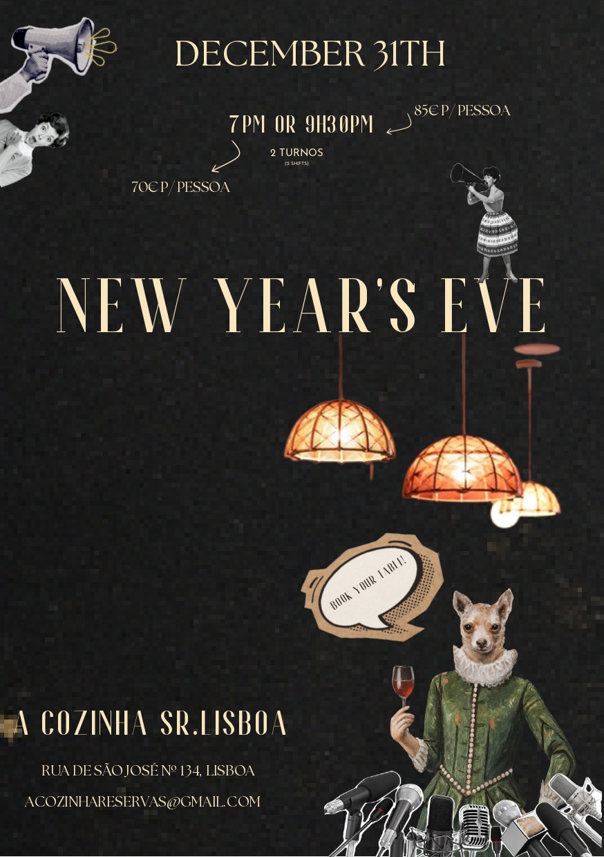 Jantar Passagem de Ano n'A Cozinha