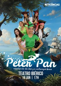 Peter Pan ganha vida em dança contemporânea no Teatro Ibérico