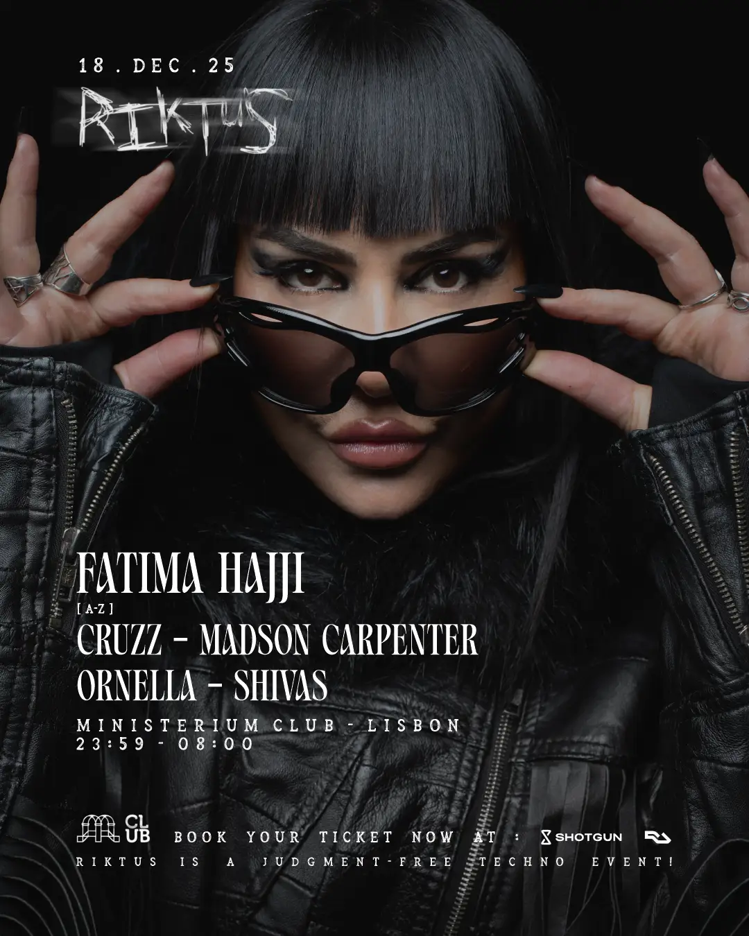 Riktus com Fatima Hajji no Ministerium Club