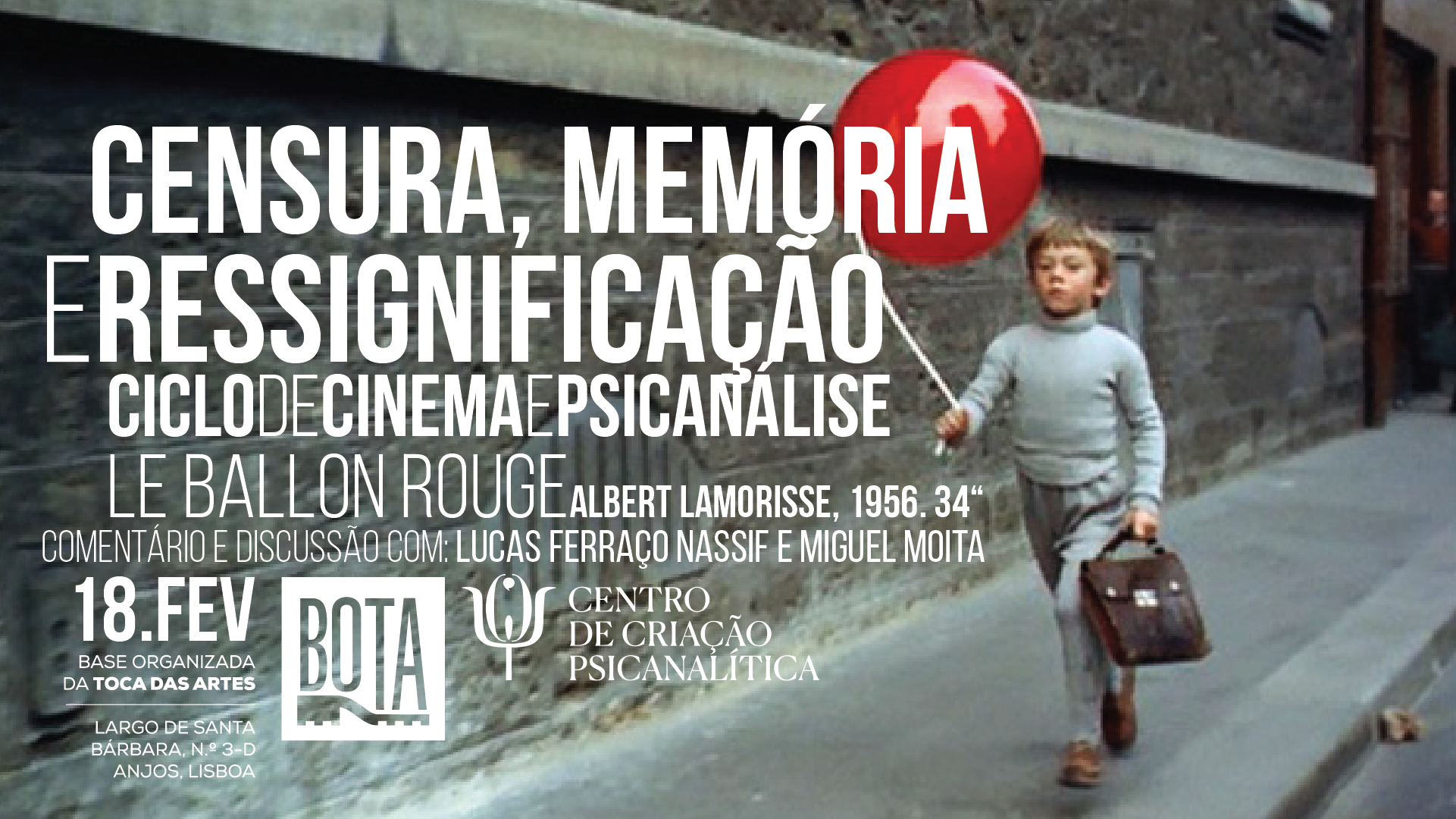 Ciclo de Cinema e Psicanálise — Le Ballon Rouge