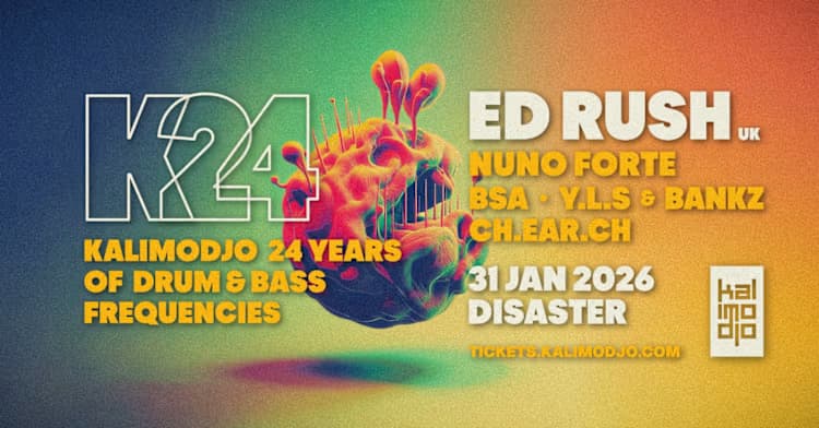 K24 – Kalimodjo 24th Anniversary celebra 24 anos de Drum & Bass no Disaster