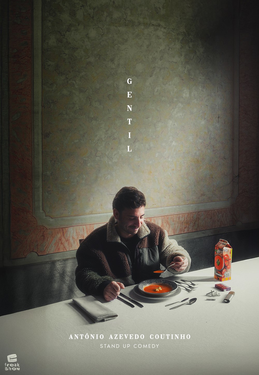 Gentil com dois espetáculos de Stand Up Comedy