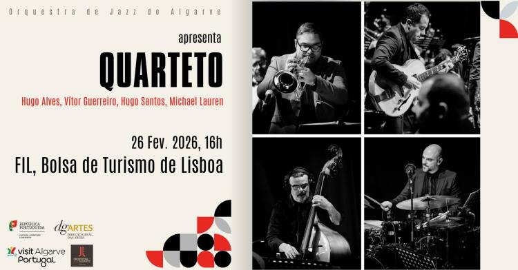 Quarteto da Orquestra de Jazz do Algarve atua na Bolsa de Turismo de Lisboa 2026