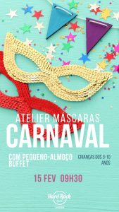 Atelier de Máscaras de Carnaval | Hard Rock Cafe Lisboa