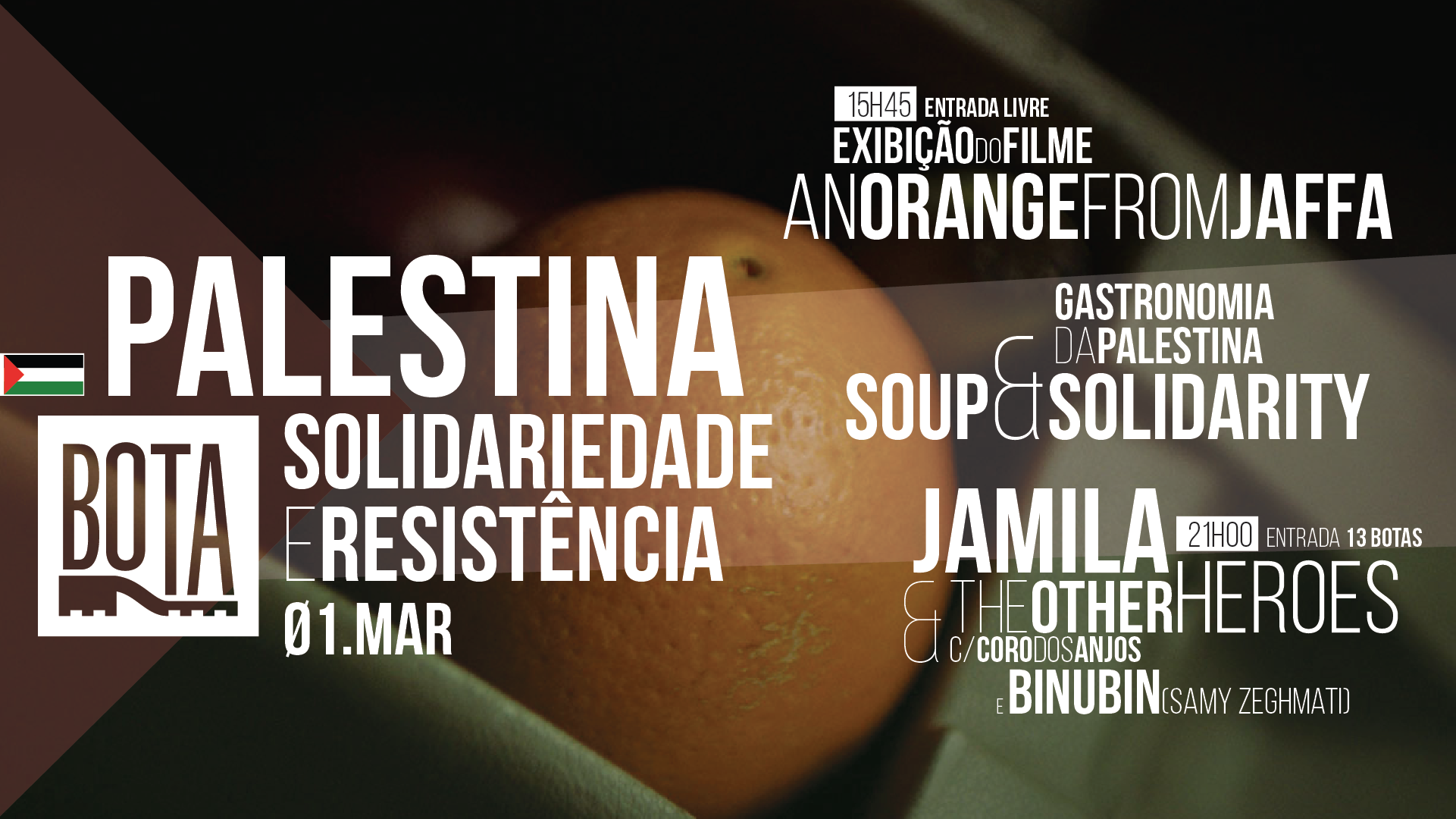 Palestina – Solidariedade e Resistência: cultura, cinema e música em Lisboa