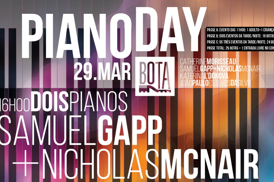Piano Day no BOTA — Samuel Gapp & Nicholas McNair