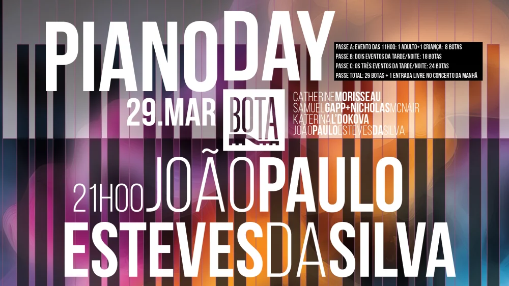 Piano Day no BOTA — João Paulo Esteves da Silva
