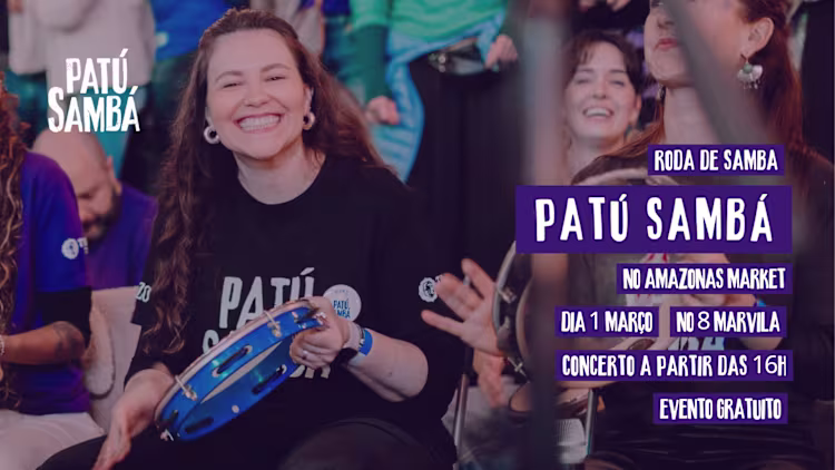Roda de Samba no Amazonas Market com Patú Sambá