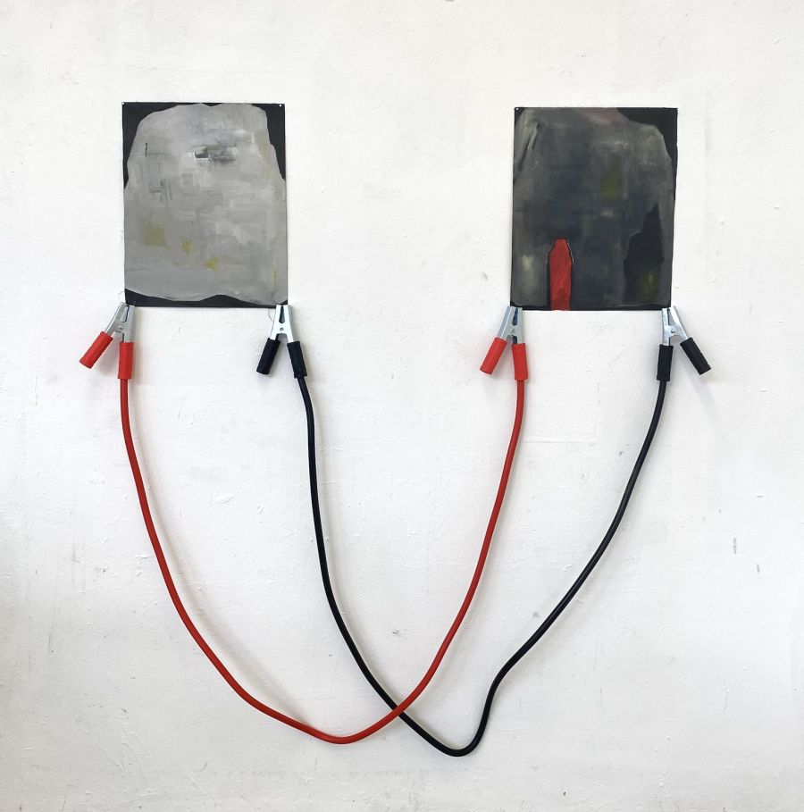 Exposição de Arte Contemporânea – peixe‑espada e colisão