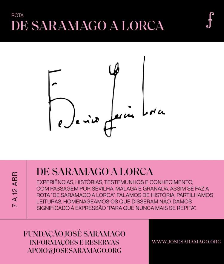 Rota Literária: De Saramago a Lorca