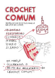 Crochet Comum com Festa de Aniversário