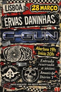 Concerto C-GUN + Ervas Daninhas @ VORTEX
