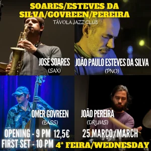 Soares/Esteves da Silva/Govreen/Pereira - Live Jazz no Távola Jazz Club