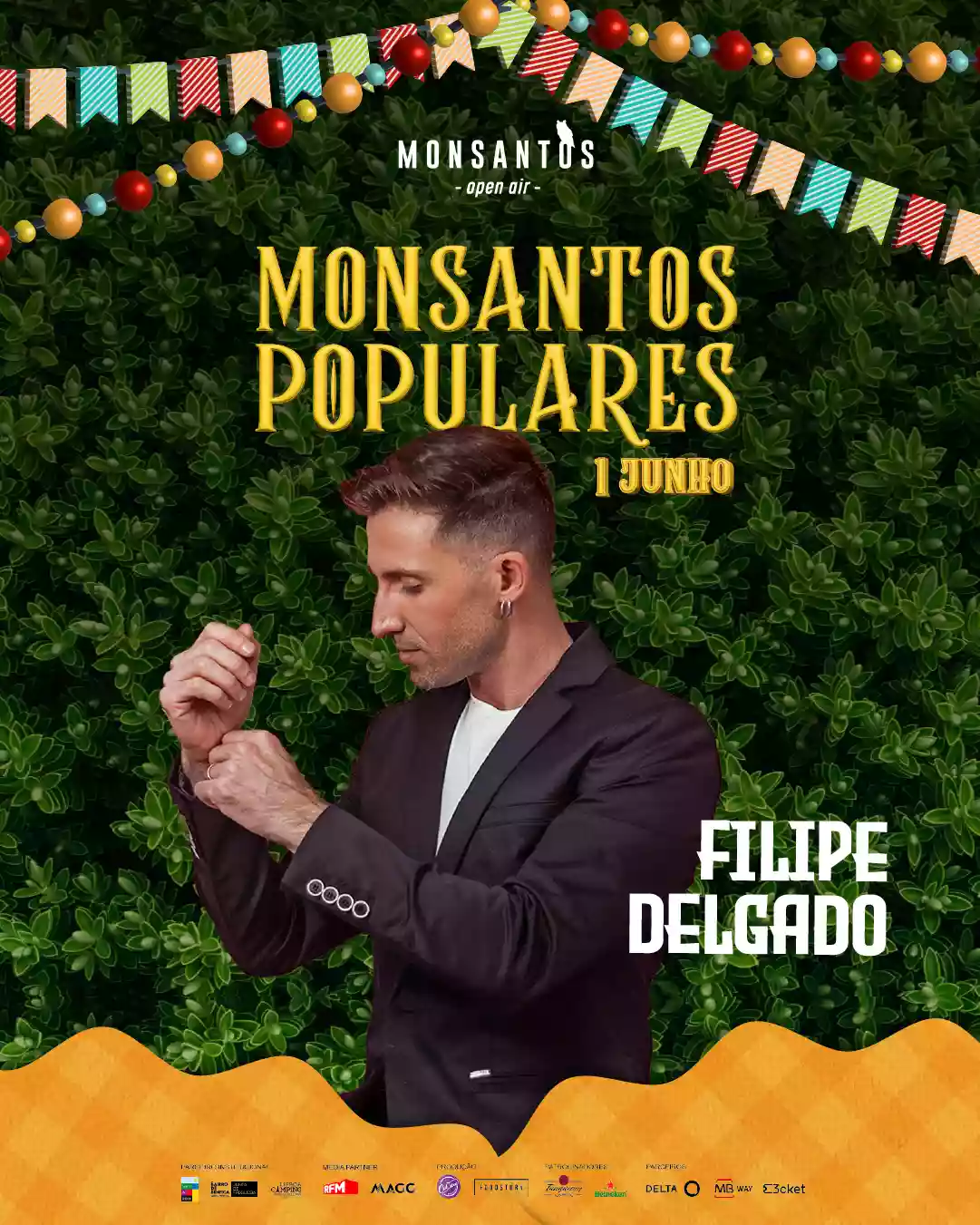 Monsantos Populares recebe Filipe Delgado em concerto