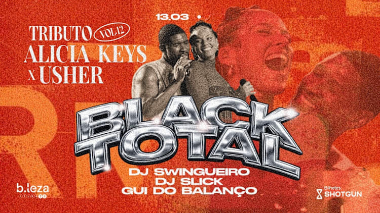 Noite “Black Total Vol.12” celebra Alicia Keys e Usher com baile R&B no B.Leza