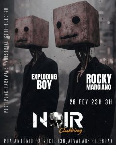 Gothic Night with Rocky Marciano & Exploding Boy at Noir