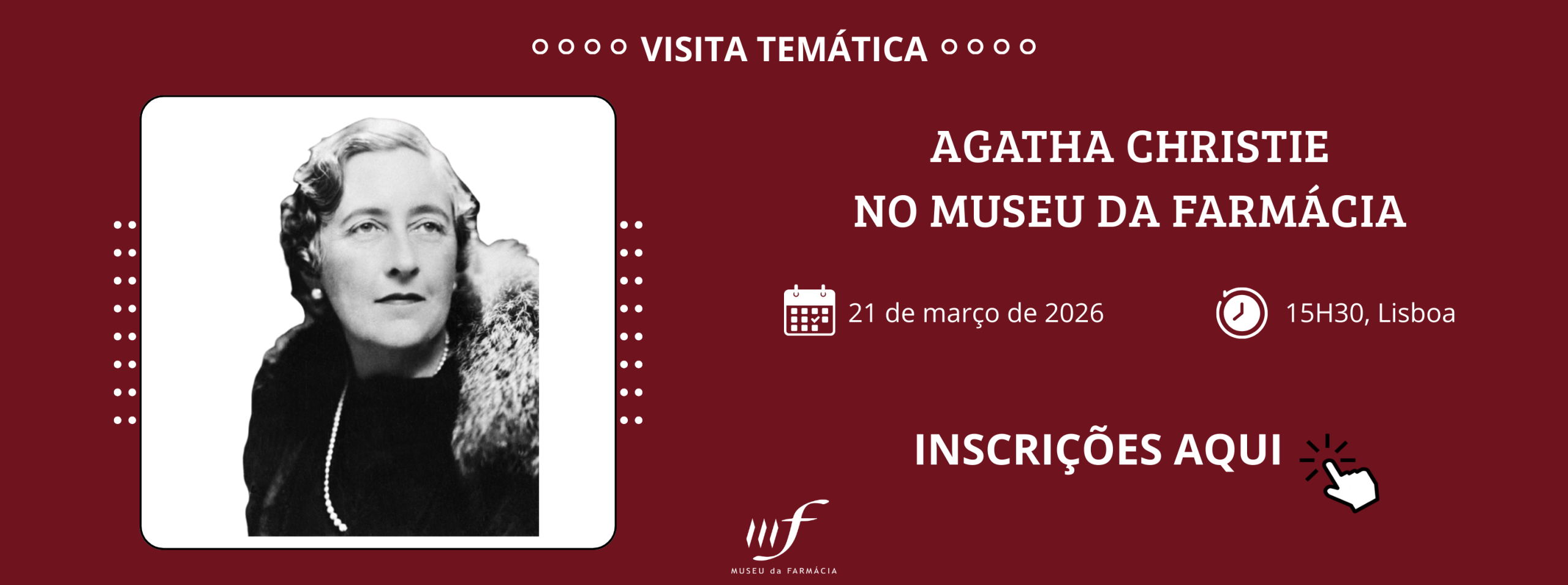 Visita Temática “Agatha Christie no Museu da Farmácia”