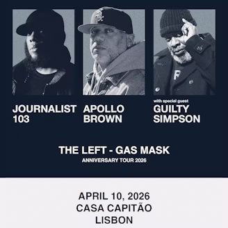 Versus: Apollo Brown & Journalist 103 + Guilty Simpson na Casa Capitão