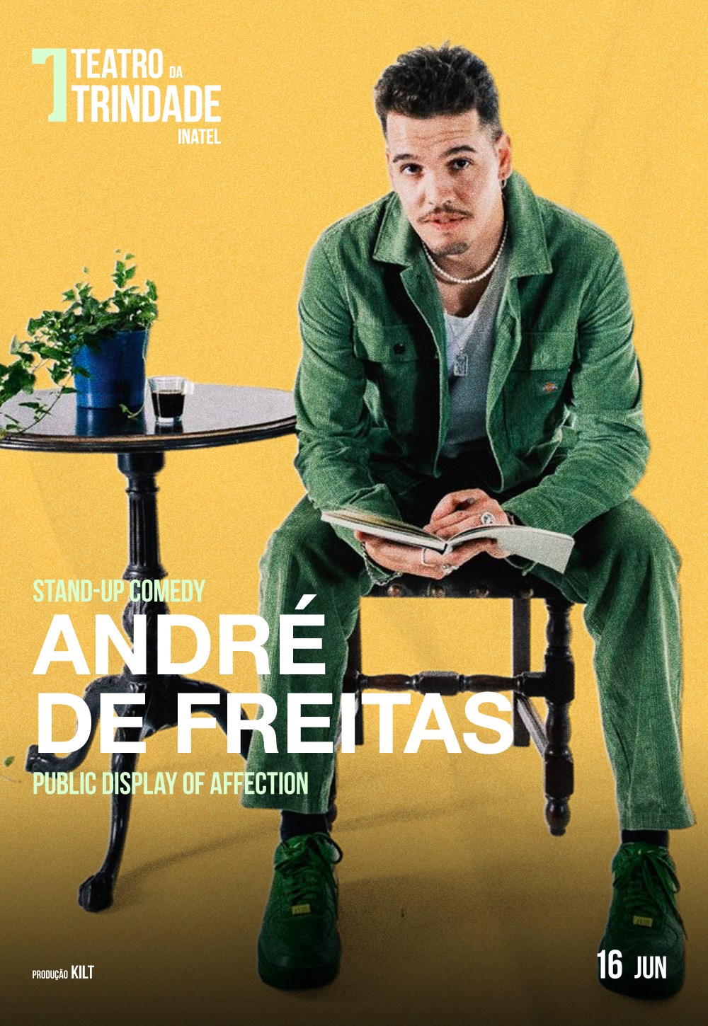 André de Freitas leva novo espetáculo de stand-up ao Teatro da Trindade