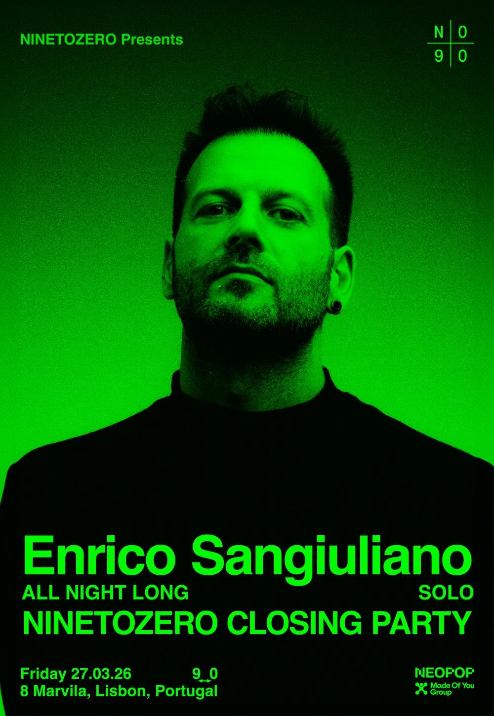 Enrico Sangiuliano Presents NINETOZERO Closing Party