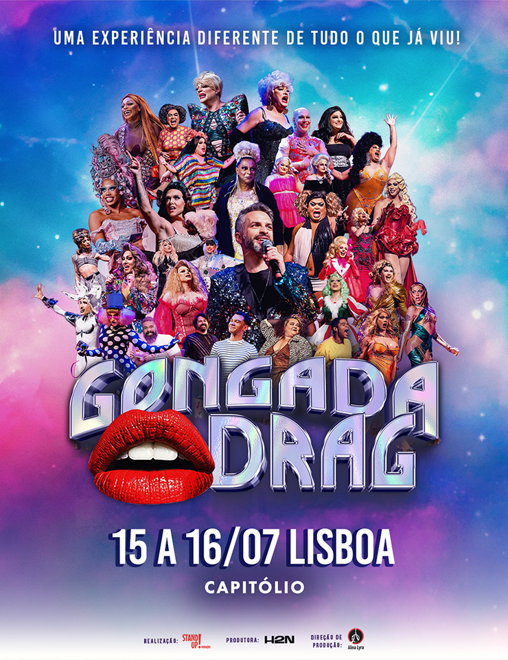 Gongada Drag com Bruno Motta: Estrelas Drag e Comédia LGBTQIA+