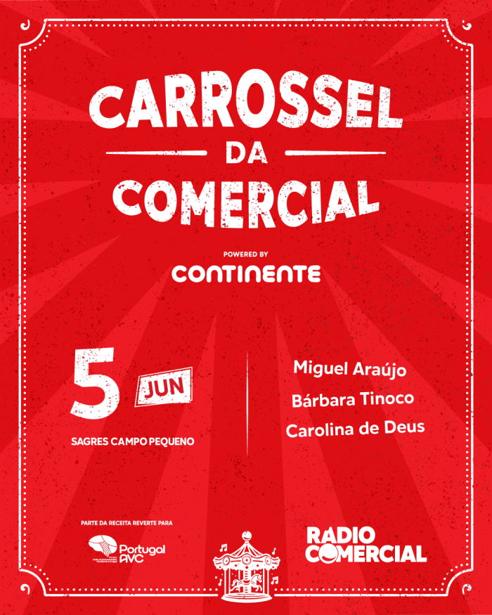 Carrossel da Comercial estreia em Lisboa com espetáculo 360º e grandes nomes da música portuguesa