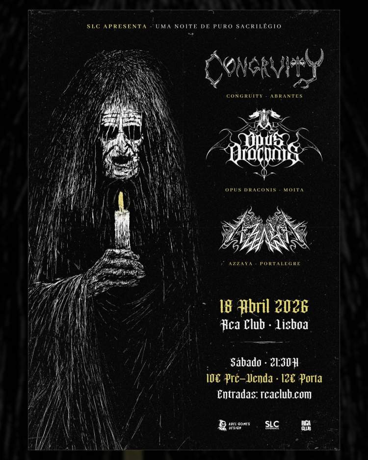 Noite de metal extremo toma conta do RCA Club em Lisboa