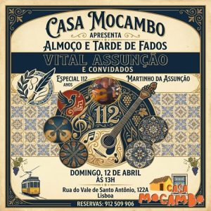 Almoço com Fado celebra 112 anos do Poeta Martinho d’Assunção