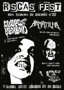 Cuspo Veneno, Armatilha e 3416” trazem noite de punk e ruído ao Buraco
