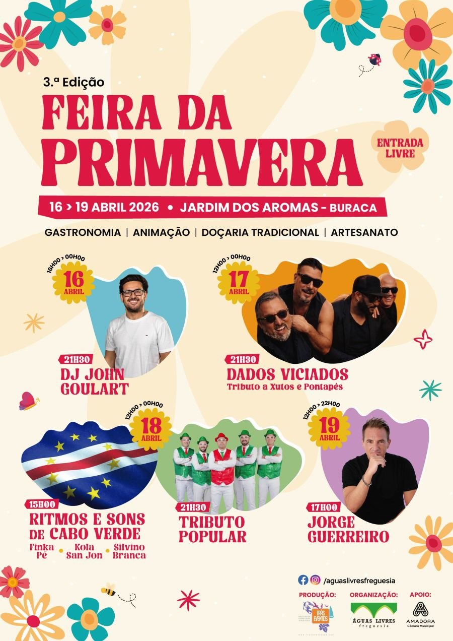 Feira da Primavera anima Amadora com música, artesanato e sabores