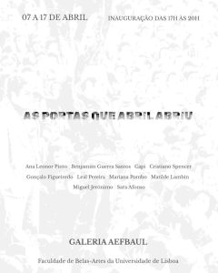 Exposição: As Portas Que Abril Abriu