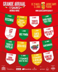 Grande Arraial Sagres 2026 nos Jardins do Campo Pequeno