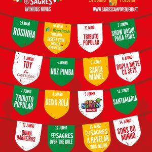 Grande Arraial Sagres 2026 nos Jardins do Campo Pequeno
