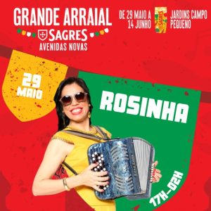Grande Arraial Sagres arranca com Rosinha e promete abrir os Santos em grande