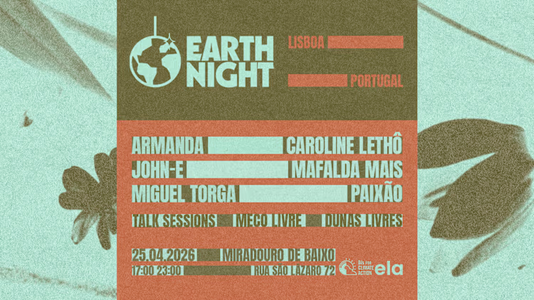 Earth Night Lisboa 2026 junta música, consciência climática e liberdade no Miradouro de Baixo
