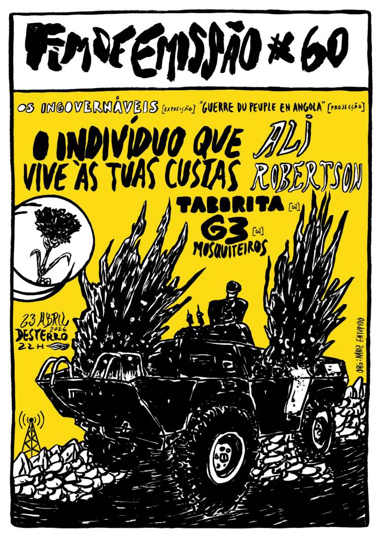 “Fim de Emissão #60” mistura arte, cinema e contracultura no DARC em Lisboa