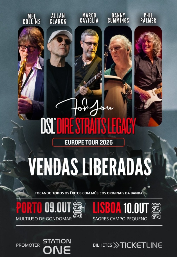 Dire Straits Legacy trazem os grandes clássicos do rock a Lisboa em 2026