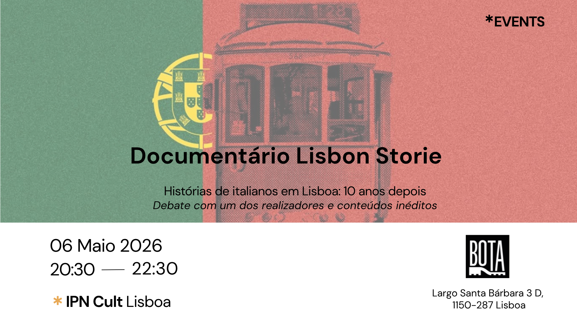 “Lisbon Storie” regressa a Lisboa em sessão especial no BOTA para celebrar 10 anos do documentário
