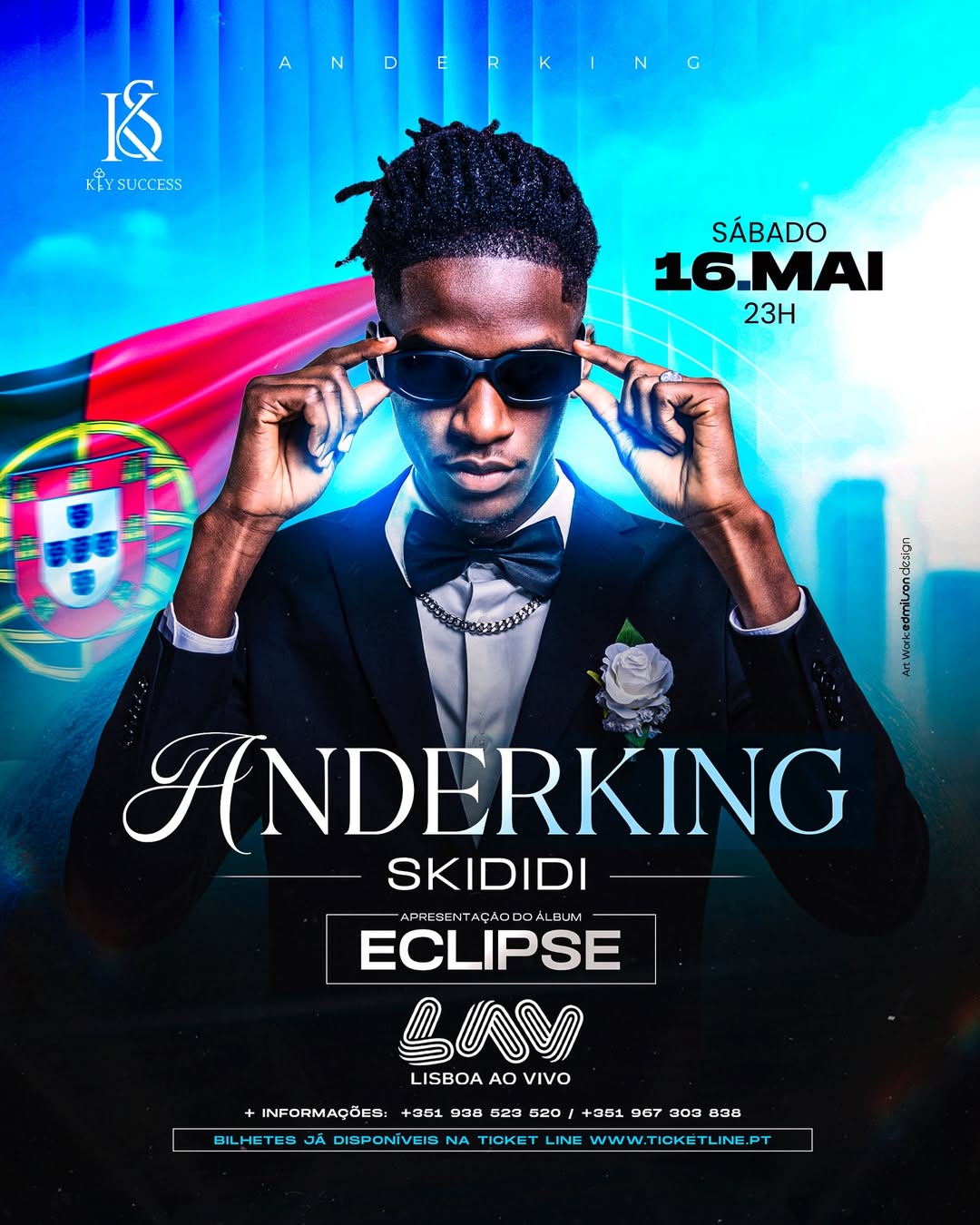 Anderking Skididi apresenta “ECLIPSE” em Lisboa: noite PALOP até de madrugada no LAV