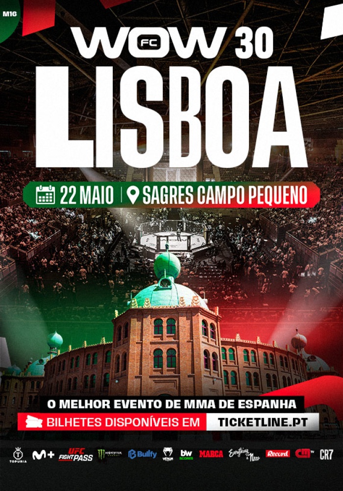 WOW FC 30 chega a Lisboa com noite explosiva de MMA no Campo Pequeno