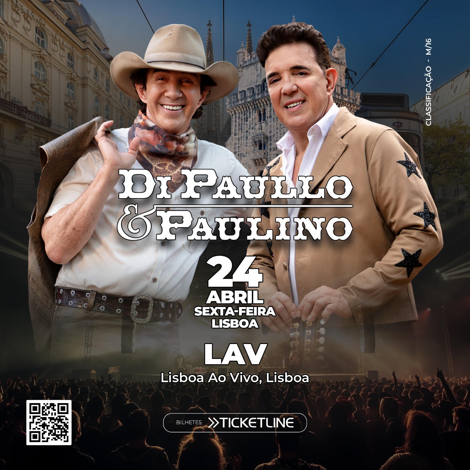 Di Paullo & Paulino trazem romantismo sertanejo a Lisboa: noite de emoções no LAV