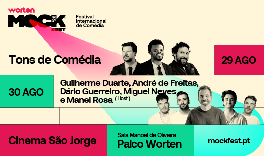 Worten Mock Fest 2026 revela cartaz completo com Chris D’Elia, Michelle Wolf e Sam Morril