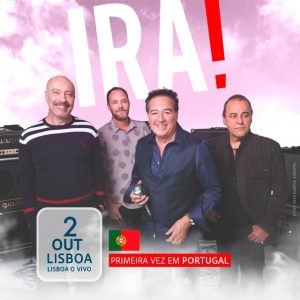 IRA! celebra 45 anos de rock com concerto histórico em Lisboa: banda brasileira atua na LAV em outubro de 2026