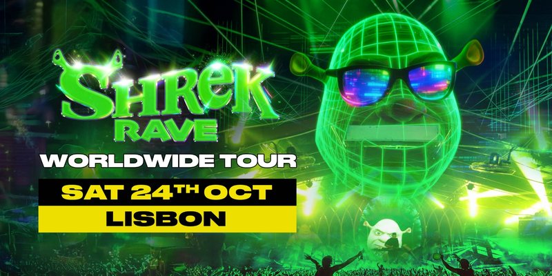 Shrek Rave chega a Lisboa: o pântano transforma-se numa festa caótica de techno, cosplay e energia rave