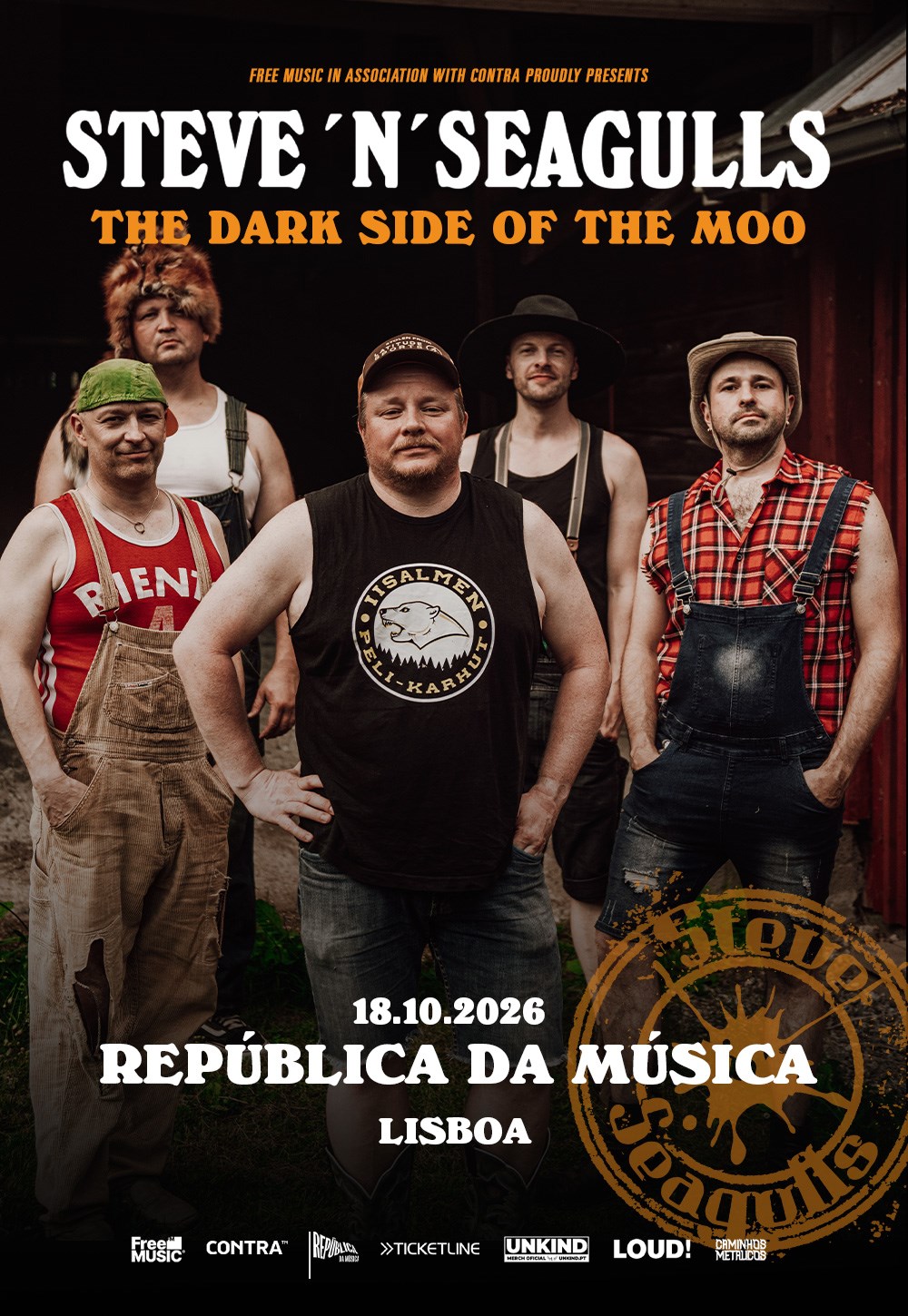 Steve ’n’ Seagulls estreia em Portugal com espetáculo explosivo de bluegrass rock