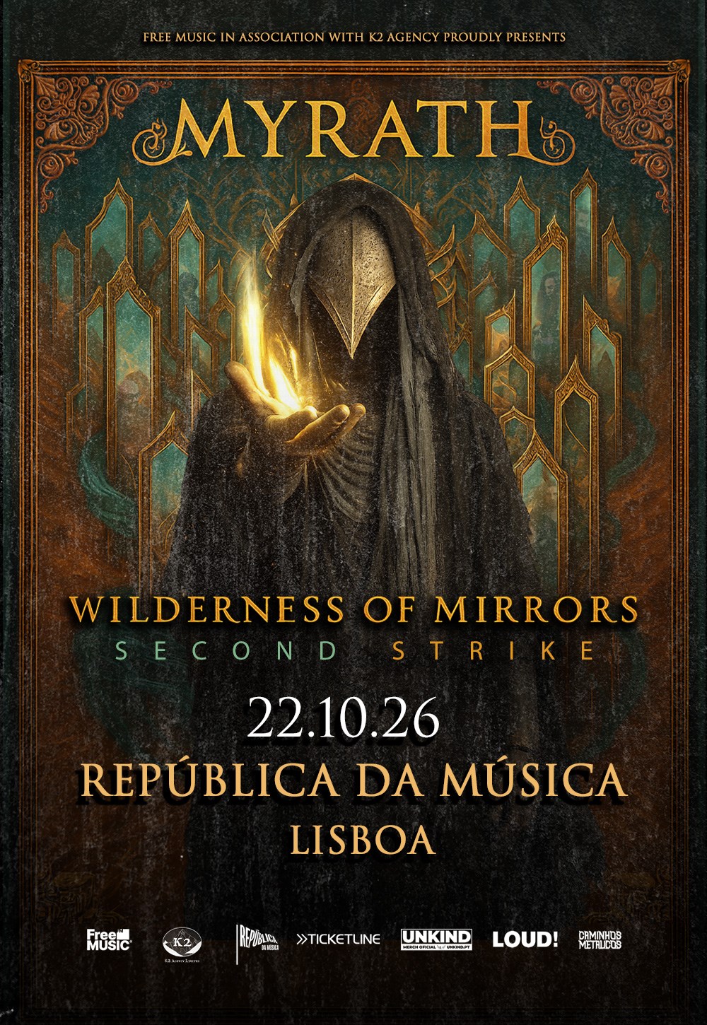 Myrath regressam a Lisboa com “Wilderness of Mirrors – Second Strike” e prometem noite hipnótica de metal progressivo
