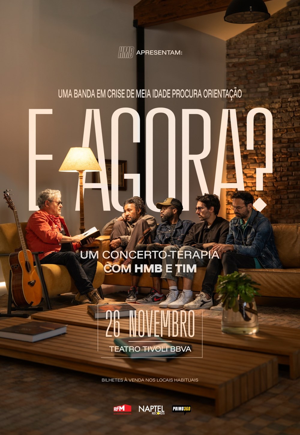 E Agora…? Um Concerto-Terapia com HMB e Tim promete uma sessão emocional única